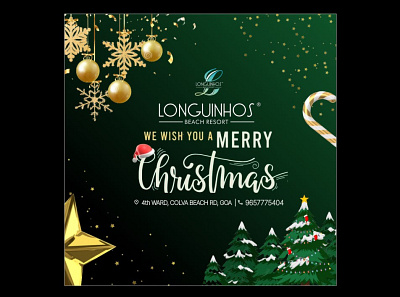 Social media post (Christmas greeting) for LONGUINHOS animation branding christmas design graphic design greeting illustration landing page new post socialmedia ui vector