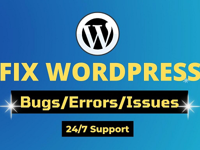WordPress Bug Fixing bug fixing ecommerce website elementor errors web design website design wordpress wordpress bug fix wordpress website
