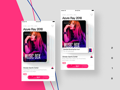 ticket app fashion pink ticket ue ui ux