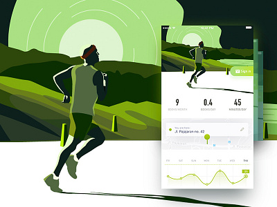 run app green sport ue ui ux