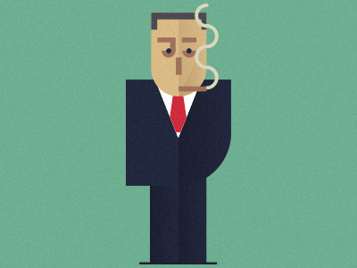 Russian Oligarch animation character design flat games graphic design smoke