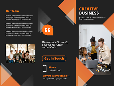 Brochure of a company branding design graphic design