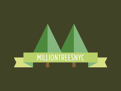 Logo - MillionTreesNYC environment greener logo new york plant tree