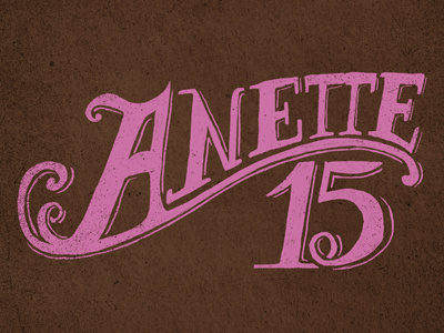 Anette lettering