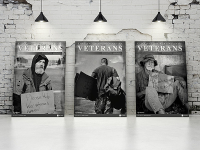 Support Our Homeless Veterans campaign homeless posters support us vet vets