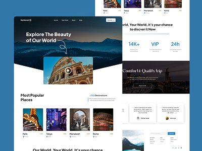 Travel Website Landing Page