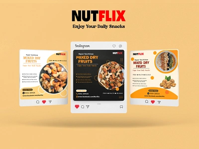 NUTFLIX Social Media Poster (Client Work) branding design graphic design