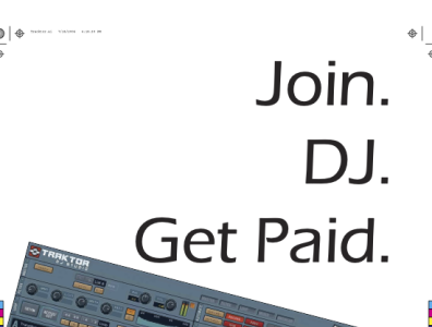 SUB L&S "Join" Campaign - DJ advertisement graphic design