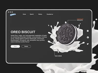 OREO BISCUTE app branding design graphic design illustration logo typography ui ux vector