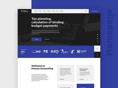 Accounting Website UI/UX Design
