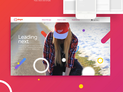 Allegra Website App UI/UX Design
