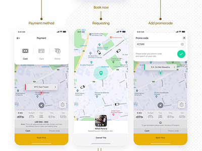 Taxi Booking - APP UI/UX Website Design