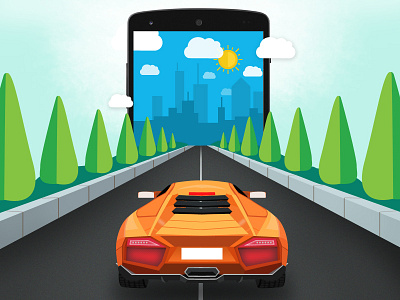 Mobile Game Development app car design game game development illustration mobile racing