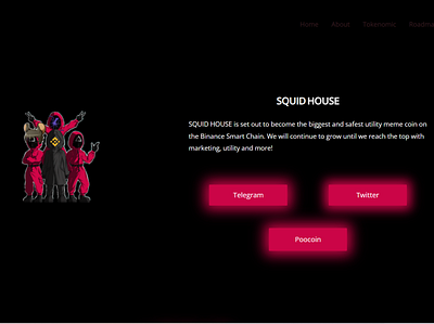 Squidhouse Website Landing-Page app design figma landingpage logo typography ui ux