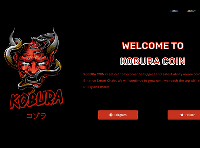 KoburaCoin Crypto Landing-Page app design elementor figma landingpage logo ui ux wordpress