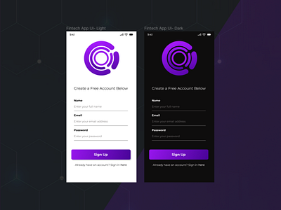 FINTECH APP UI DESIGN