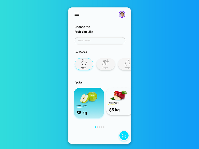 Vegetable Delivery App Design designs, themes, templates and