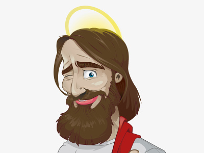 Jesus himself design illustration vector