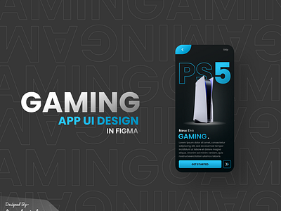 PS5 Gaming App UI Design || DVxUi