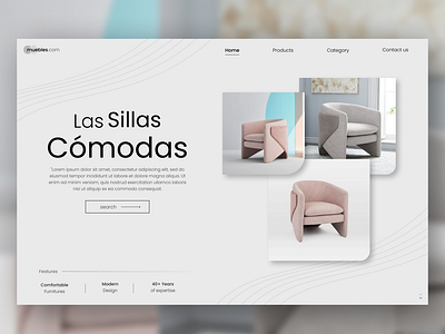 Furniture Website UI Design || DVxUI