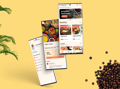 FoodieGo A Food Delivery Application app design graphic design typography ui ux
