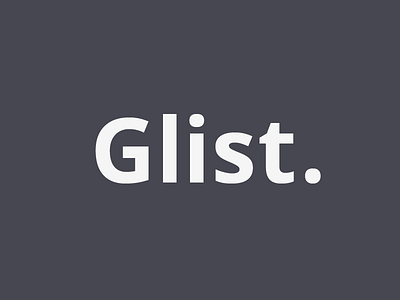 Glist Logo flat ios iphone todo list ui