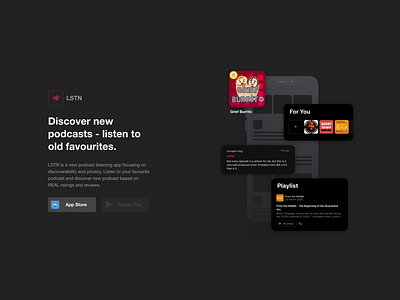 Podcast Concept app app design css html ios landing page podcast podcasting