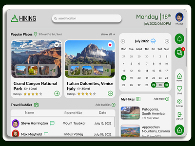 HIKING : A Travel Platform For The Explorers.
