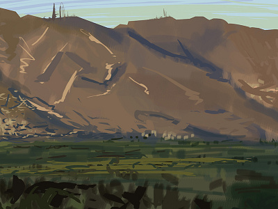 Lets Paint!! animation art brushes color concept design digital landscape mountains painting study