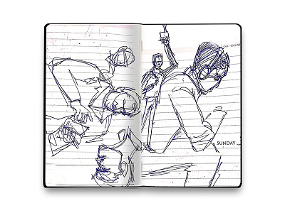 SKETCHBOOK_02 anim doodle metro new paper pencil scrap sketch sketchbook sketching travel