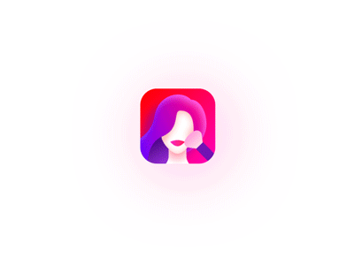Facey Logo design graphic mobile motion