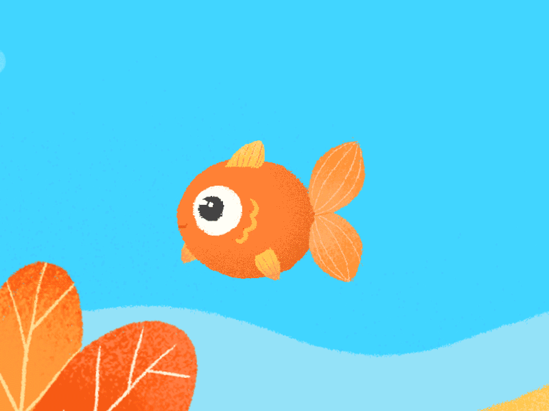 goldfish animation motion graphic photoshop
