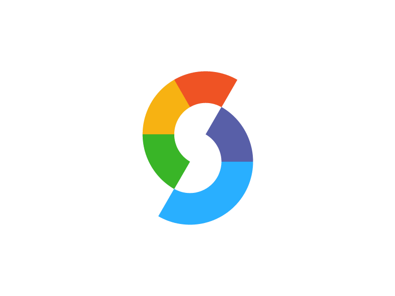 S analytics animation chart colors gif grid guidelines logo s sign stats