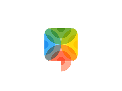 Chat Logo app chat color colorful icon logo multicentric multiply overlay rainbow sign