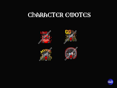 Custom Character Emotes animation character emotes custom character custom character emotes design dicord motion graphics twitch emotes twitch sub badges