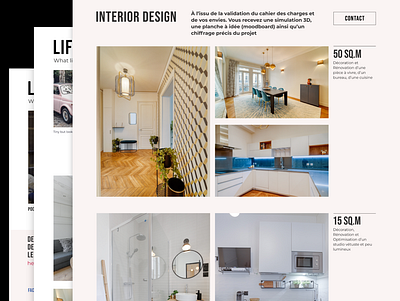 Interior Design Studio 2d 2d design clean design designs france grid grids interior interior design minimal typography ui web design