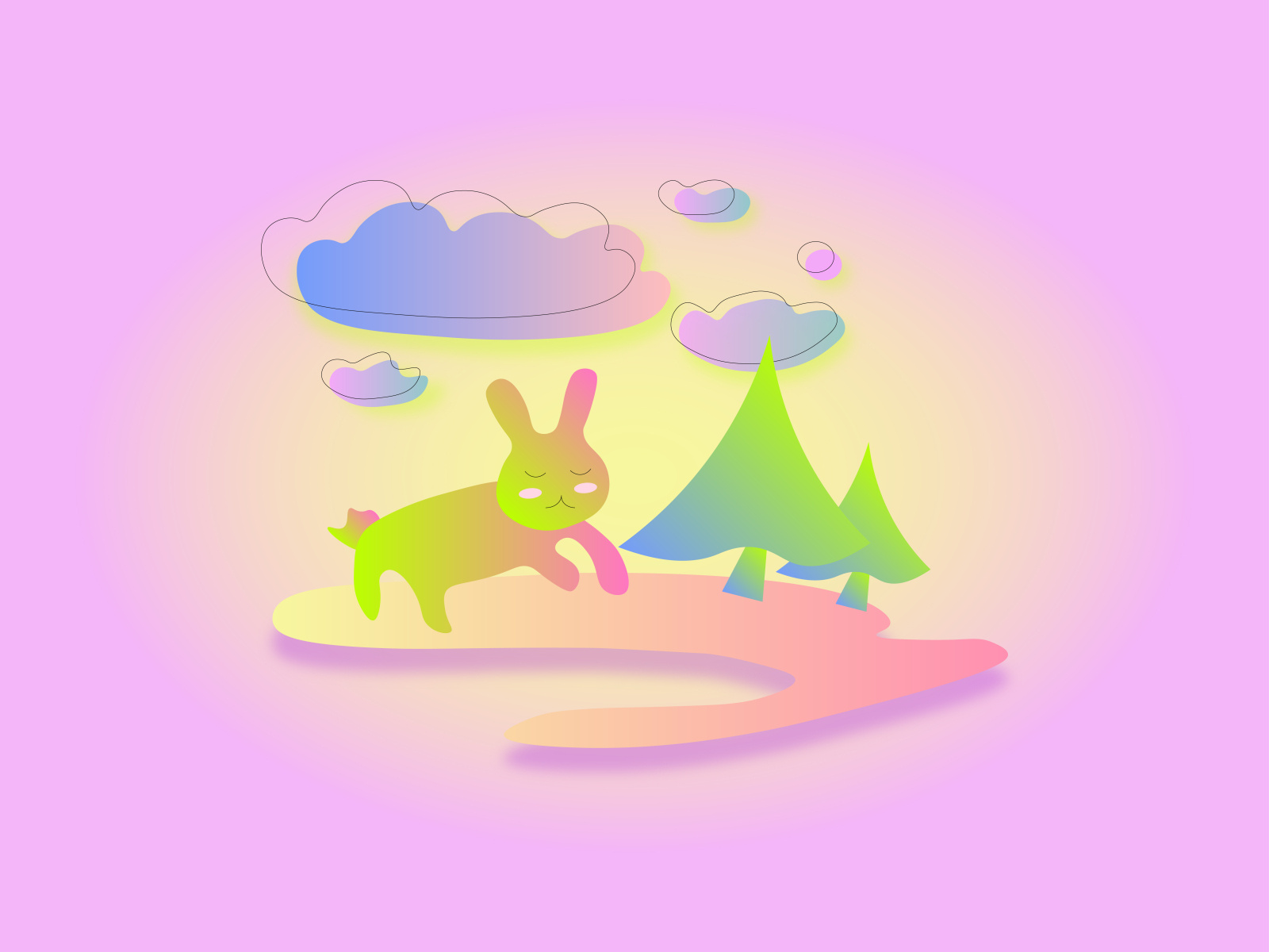 Easy Rabbit Illustration by Elizaveta Egorova on Dribbble