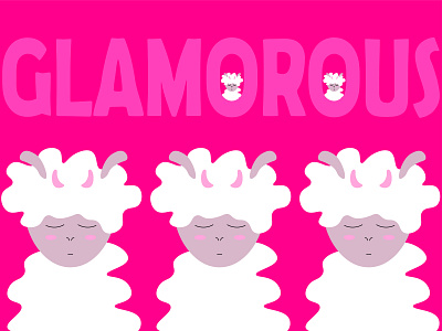 Glamorous Sheep design graphic design illustration vector