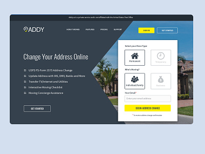addy design home page login login page photoshop template ui uiux webdesign