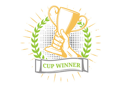 cup winner logo deisgn