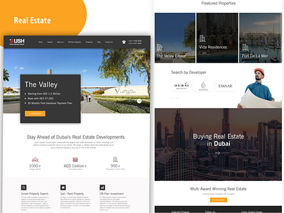 USH Real Estate Webstie design