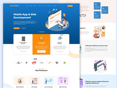 Revolotech IT Company Website UI Design