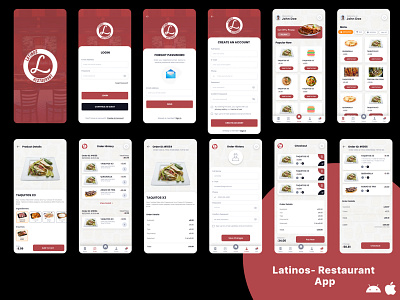 Restaurant Mobile App UI design figma mobile app photoshop restaurants sketch social app technology ui website