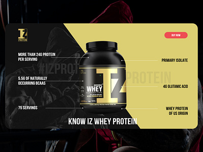 Product Info affinity designer banner bodybuilding photoshop poster product product page protein sketch uidesign whey