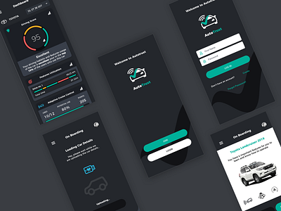 Autotrust App UI android car sharing mobile app mobile application mobile ui photoshop sketch tracking transportation uidesign