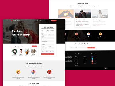 Dating website concept