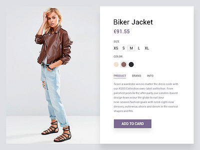 Product Card clear e commerce ecommerce fashion minimal product card ui ux