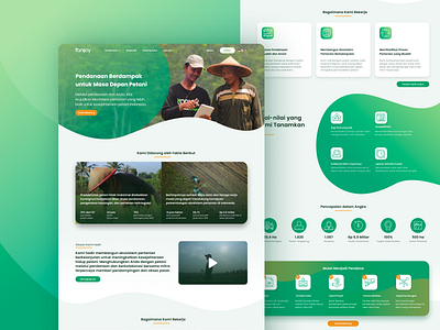 Landing Page of Agriculture Investment Platform