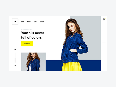 E-commerce fashion concept