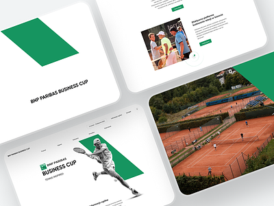 BNP PARIBAS Business Cup | Website layout aesthetic business clean ui design layout minimal sport tennis ui uidesign uiux ux web website whitespace